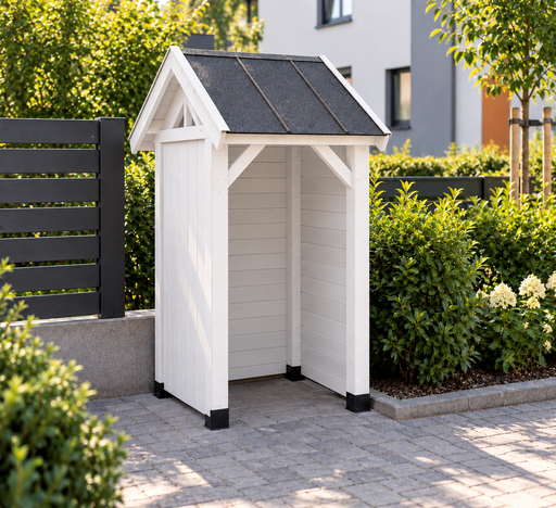 Drewniana osłona na kosze 1,3 × 1,3 m - garden gazebo pergola