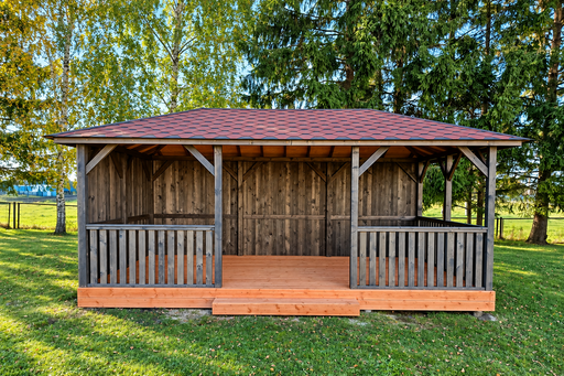 Altana ogrodowa drewniana 3x6 m - garden gazebo pergola